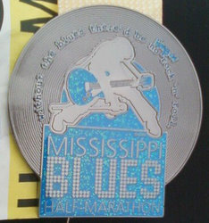 Mississippi Blues Half Marathon Medal 2011