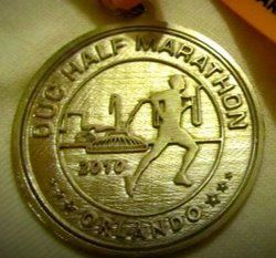 OUC Half Marathon Medal 2010