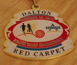 Dalton Red Carpet Half Marathon Medal 2011