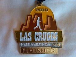 Las Cruces Half Marathon Medal 2010