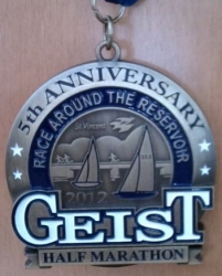 Geist Half Marathon Medal 2012