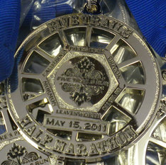 Five Trails Half Marathon Medal 2011